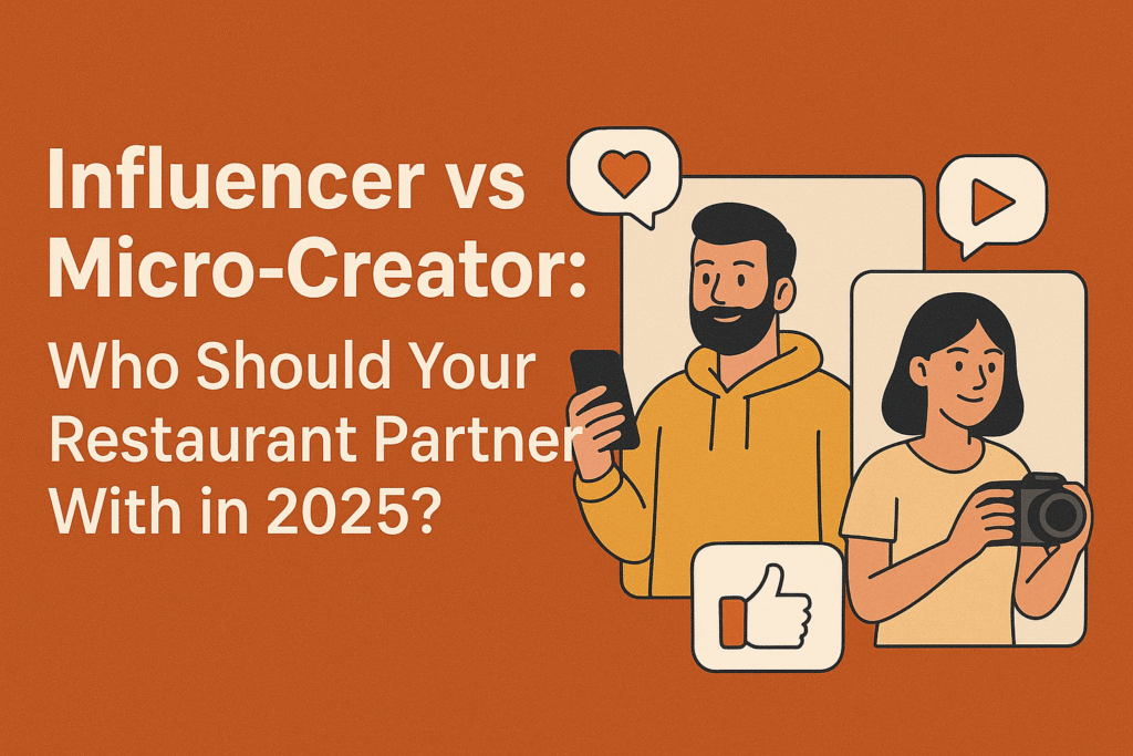 Influencer vs Micro-Creator: Who Should Your Restaurant Partner With in 2025?